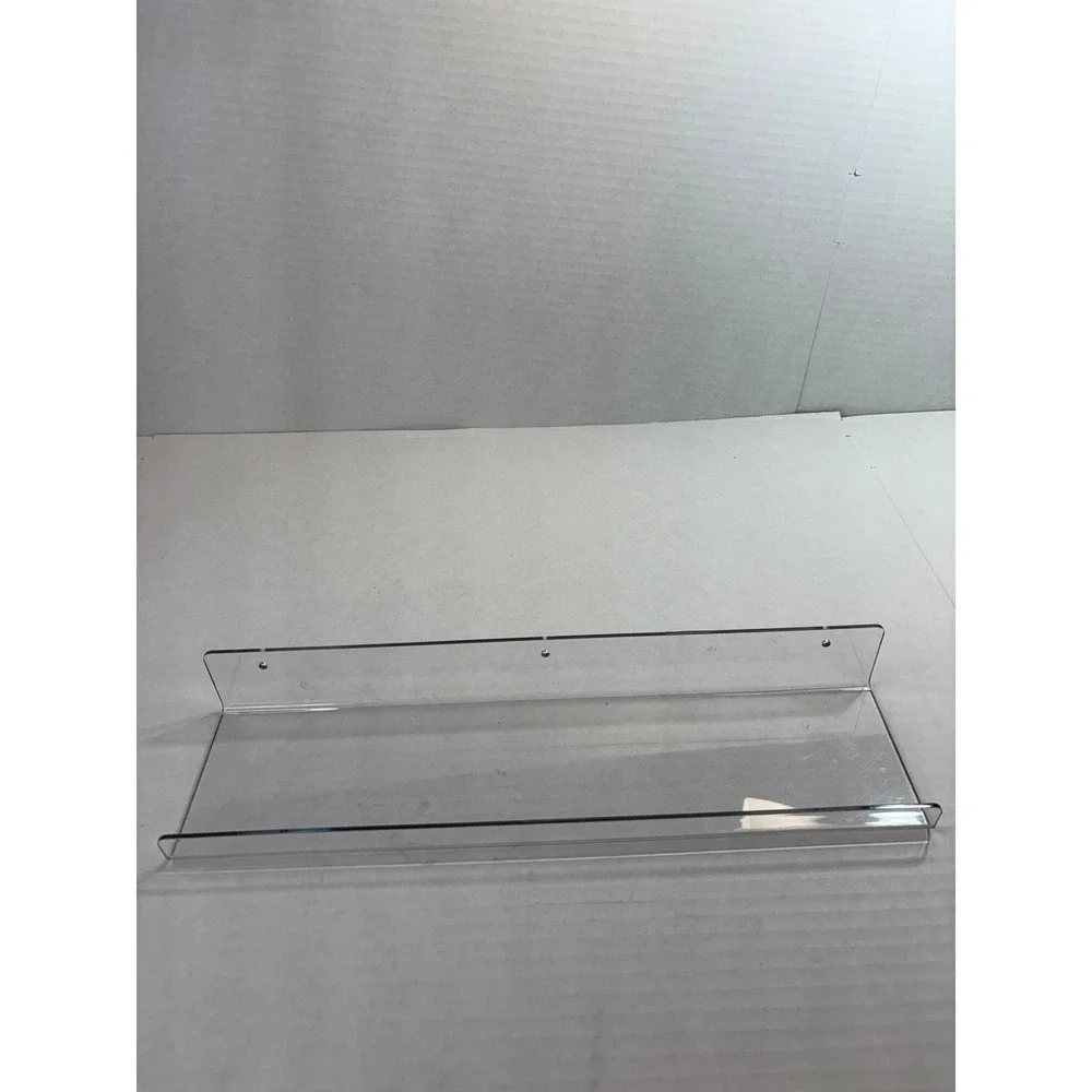 Floating Acrylic Wall Shelf‎ Home Decor 15in Clear EUC Single Shelf Clear